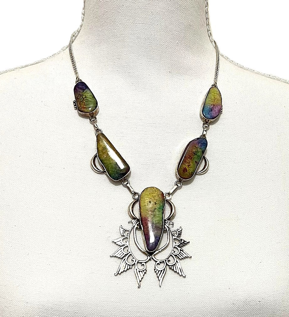 Achat-Kette 925er Sterling Silber