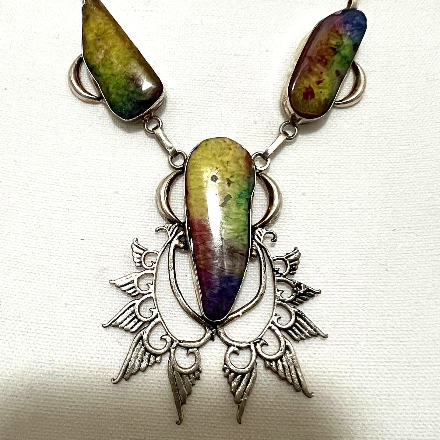 Achat-Kette 925er Sterling Silber