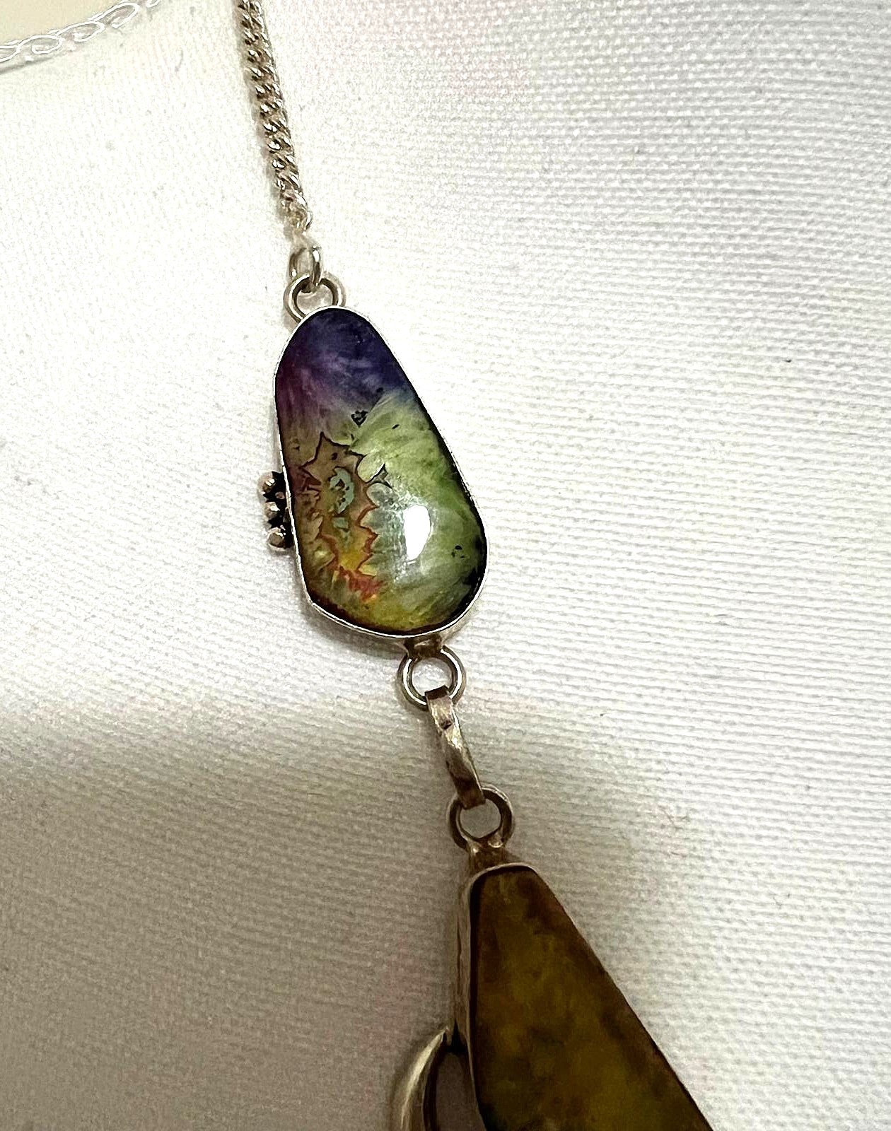 Achat-Kette 925er Sterling Silber