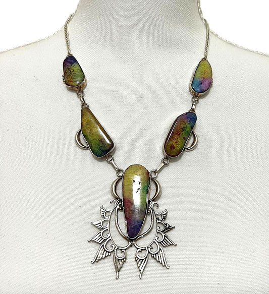 Achat-Kette 925er Sterling Silber