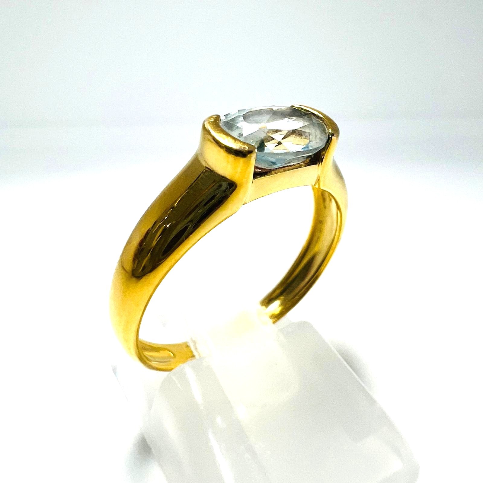 333 Gold Ring Aquamarin 