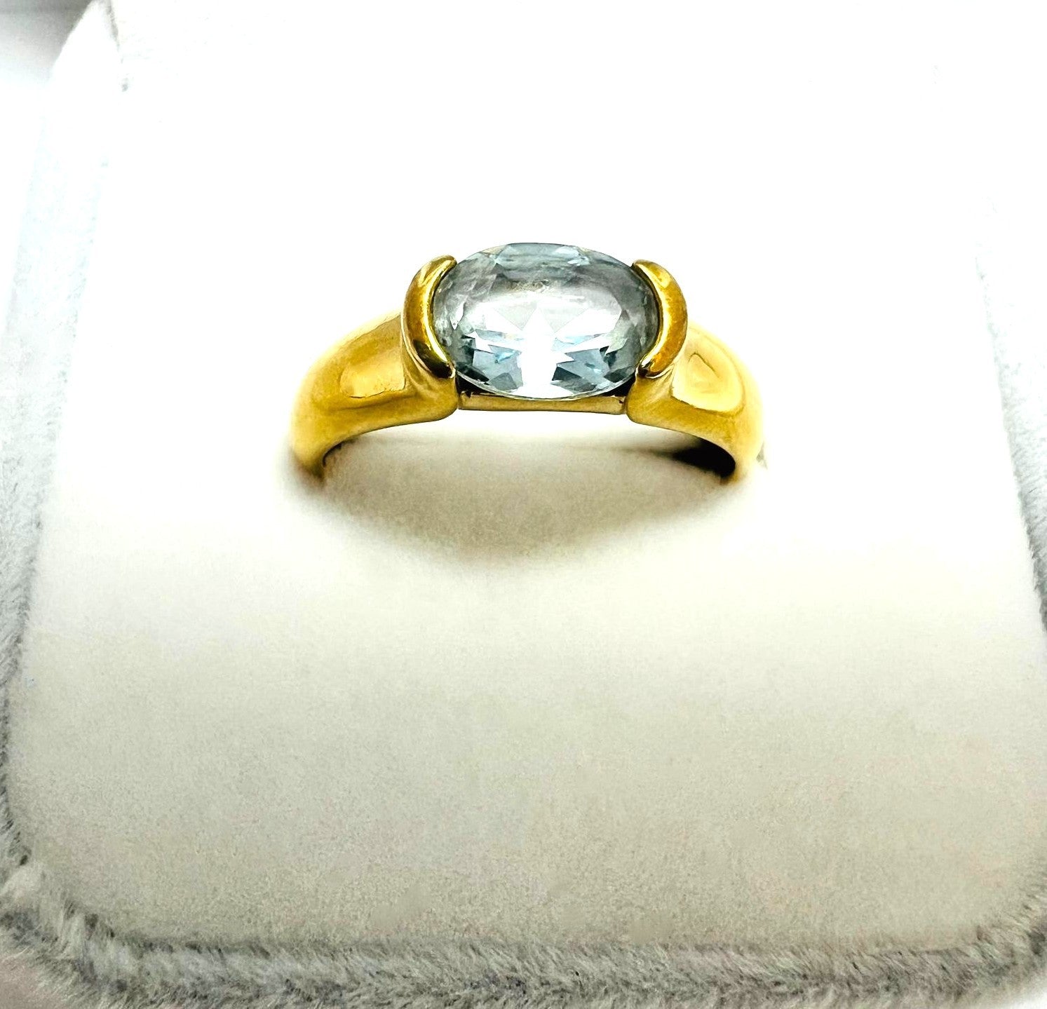 333 Gold Ring Aquamarin 