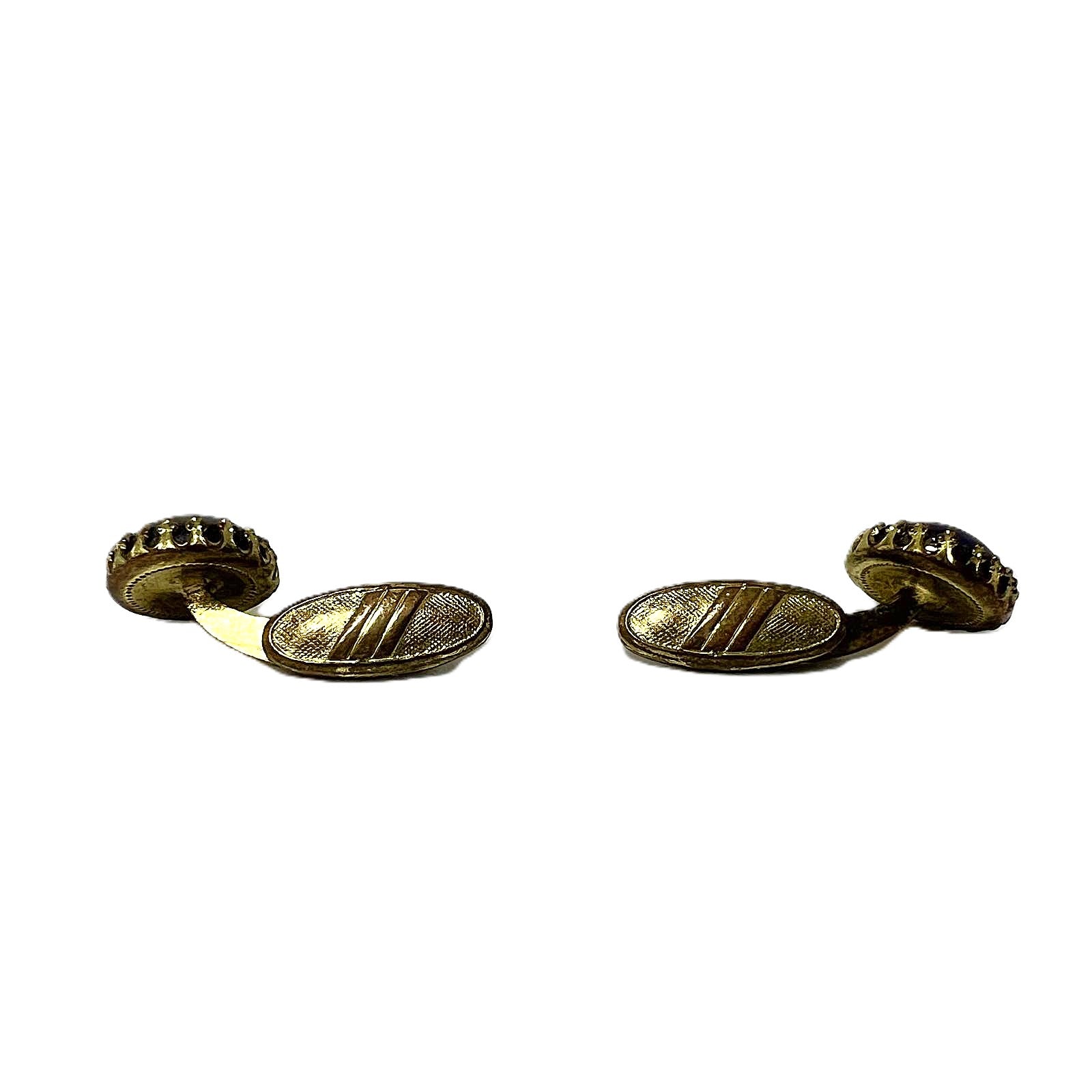 Vintage vergoldete Manschettenknöpfe 