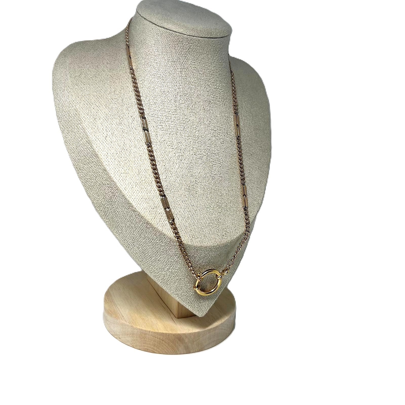 Antike 9K Gold Biedermeier Taschenuhrkette 