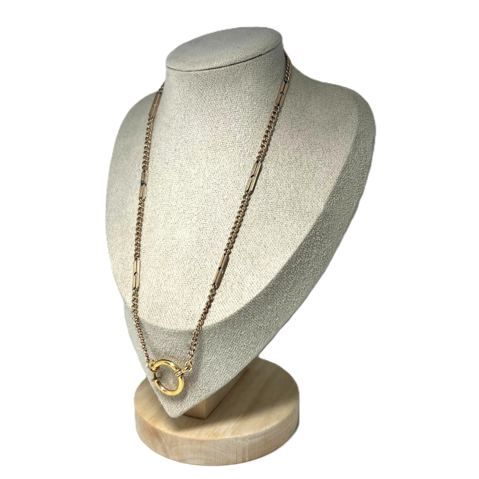 Antike 9K Gold Biedermeier Taschenuhrkette 