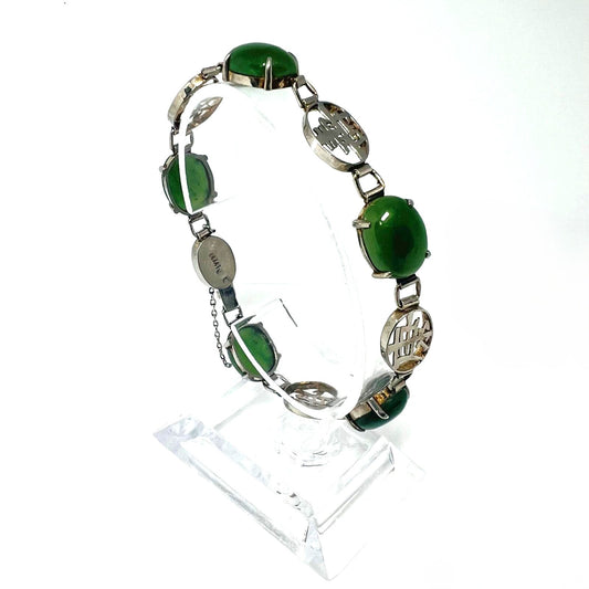 098-Silberarmband-mit-grünen-Nephrit-Jade-