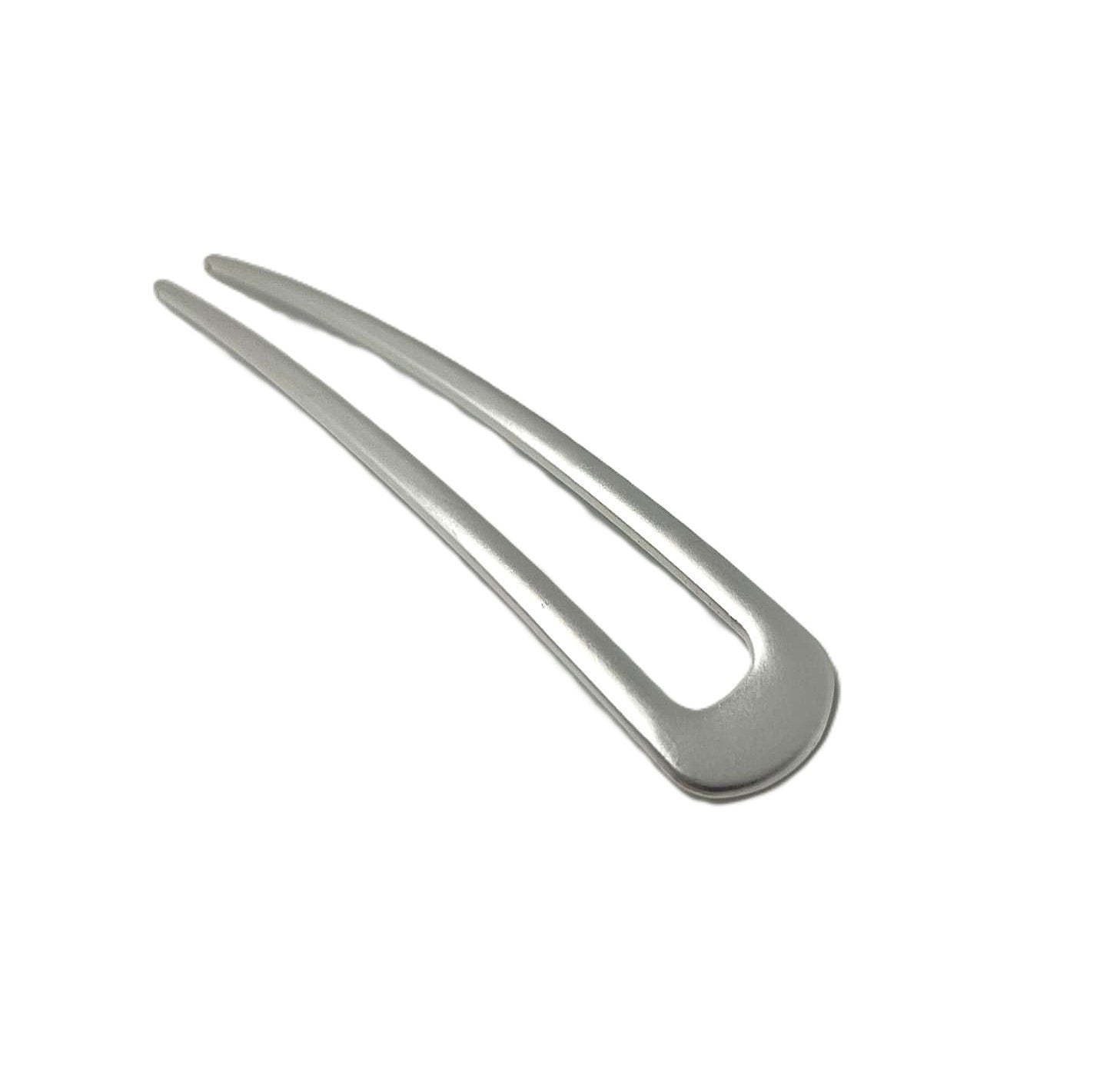 Minimalistische silberfarbene French Hair Pin