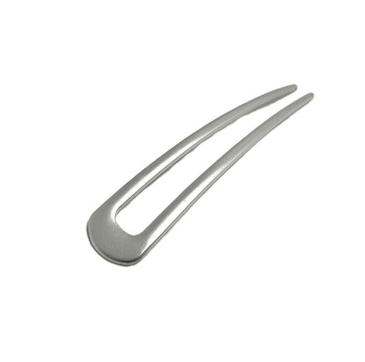 Minimalistische silberfarbene French Hair Pin