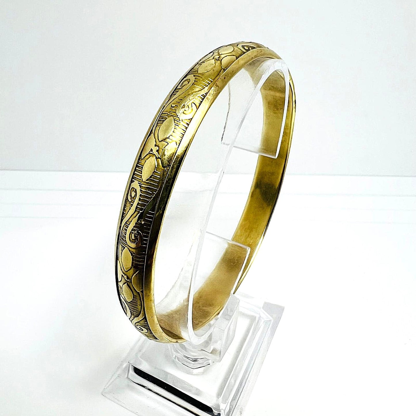 Antiker Biedermeier Armreif aus Messing