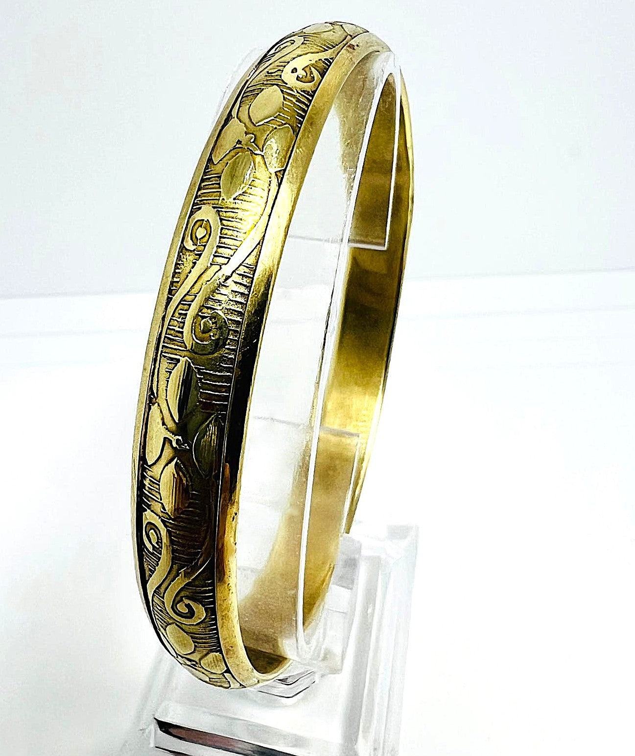 Antiker Biedermeier Armreif aus Messing