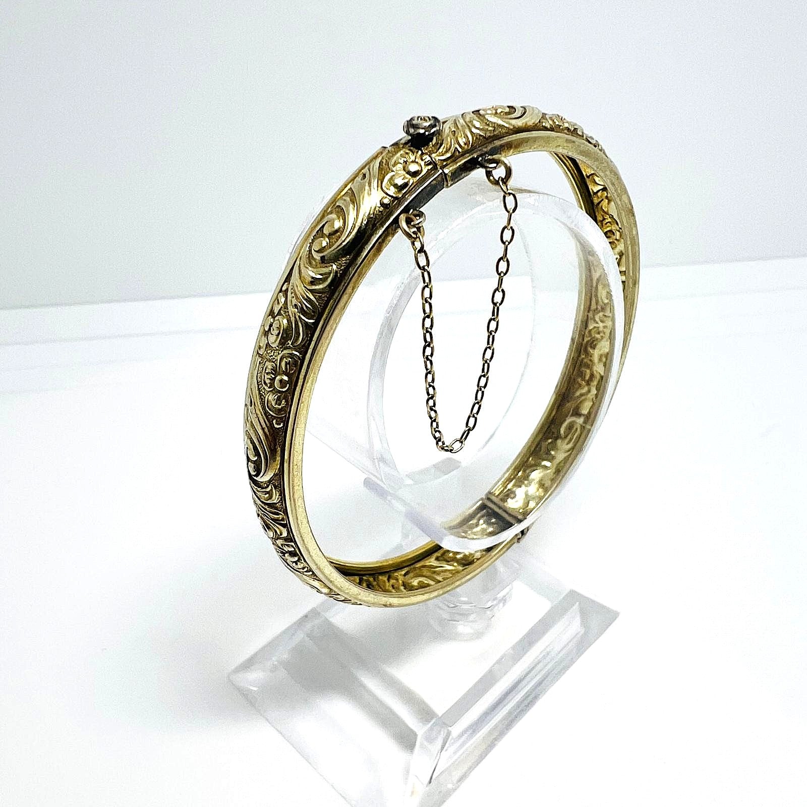 Biedermeier Armreif aus Messing v