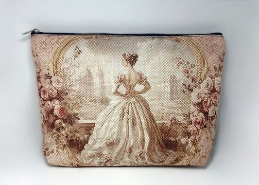 Große Rokoko-Style Kosmetiktasche