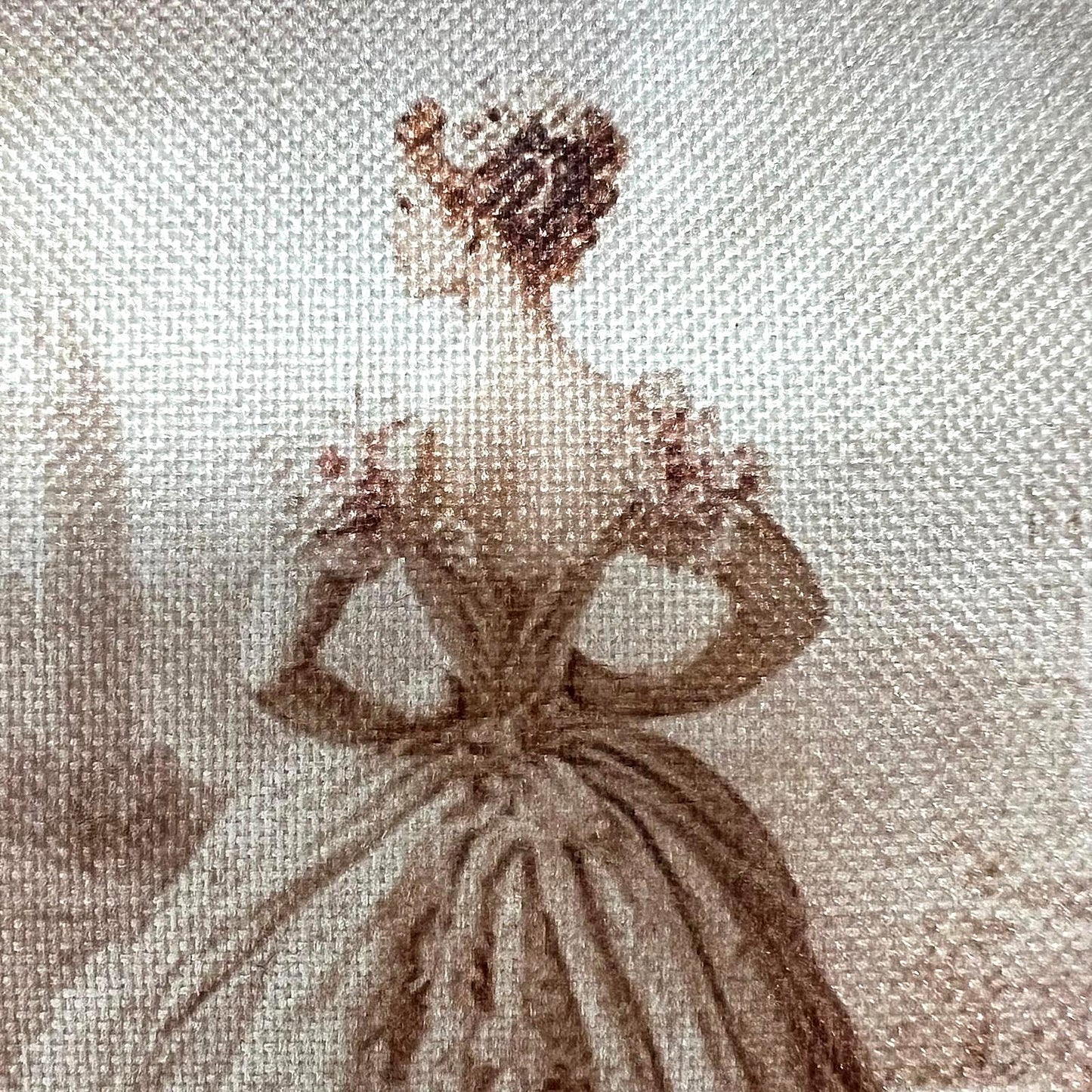 Große Rokoko-Style Kosmetiktasche