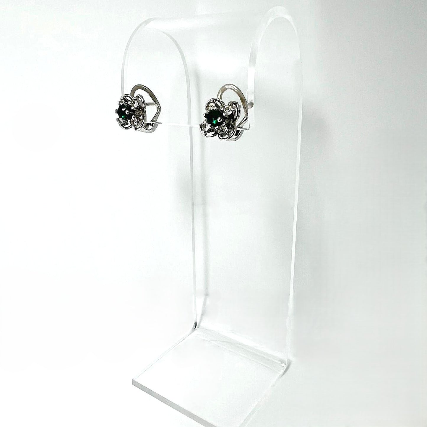 Art-Deco 925 Silber Ohrstecker mit 