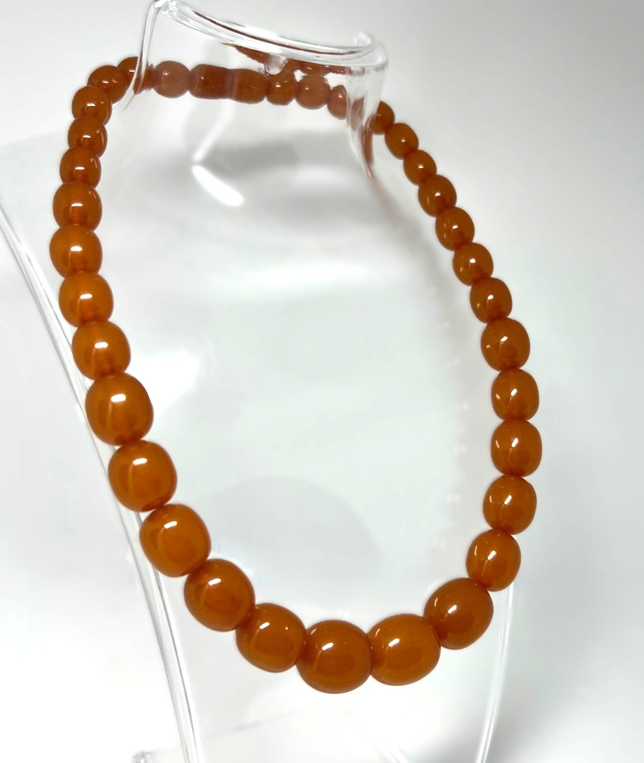 Antike Honigbernstein-Kette 