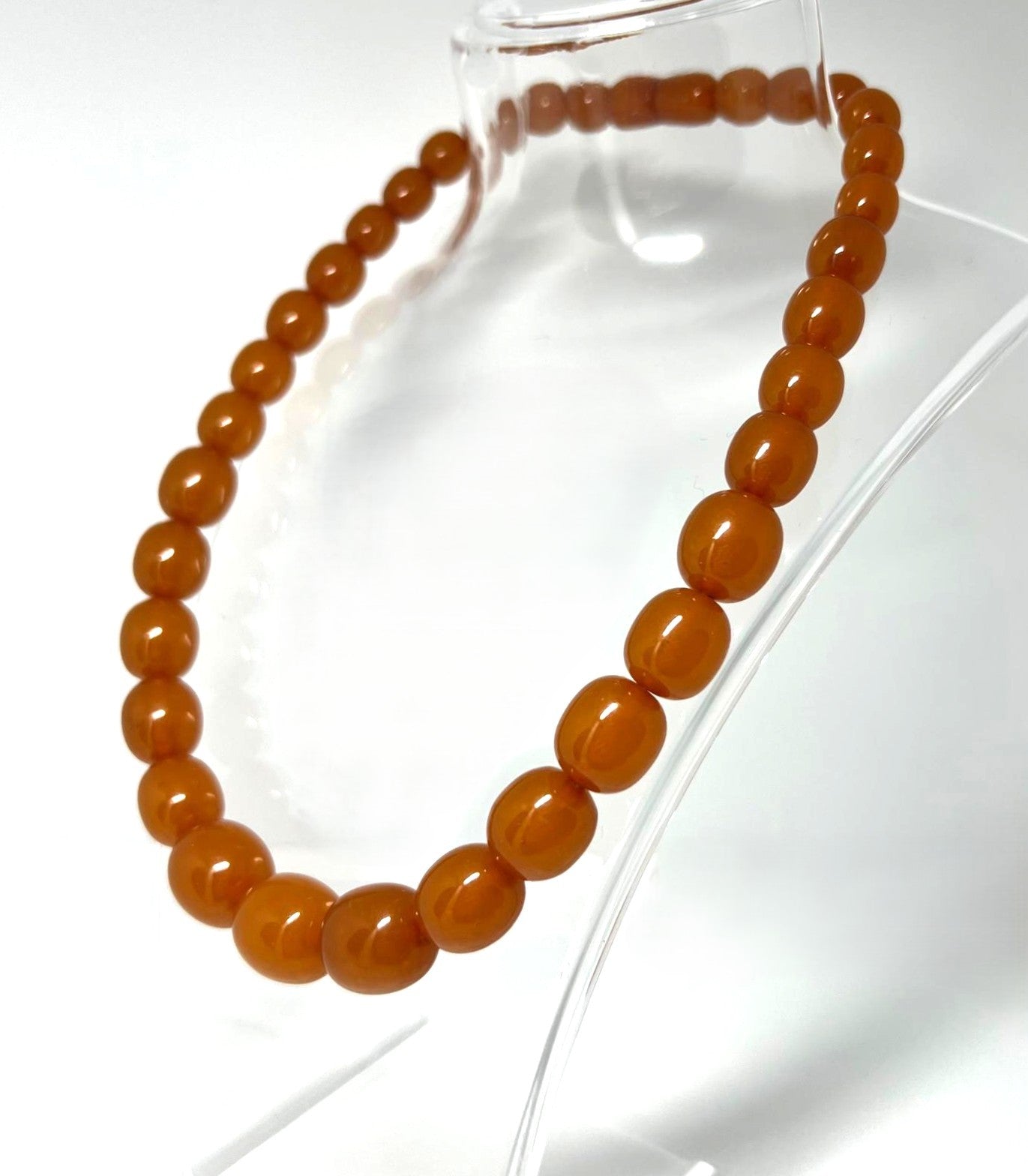 Antike Honigbernstein-Kette 