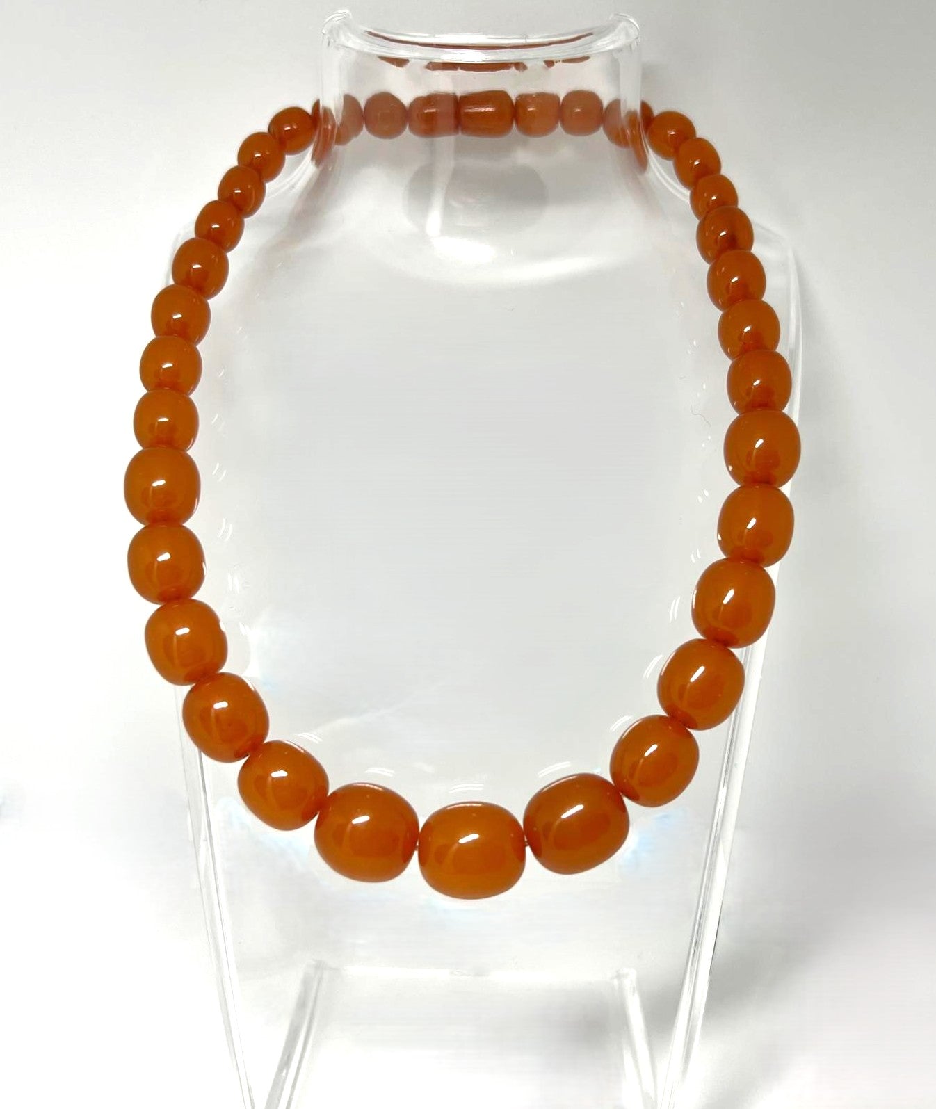 Antike Honigbernstein-Kette 