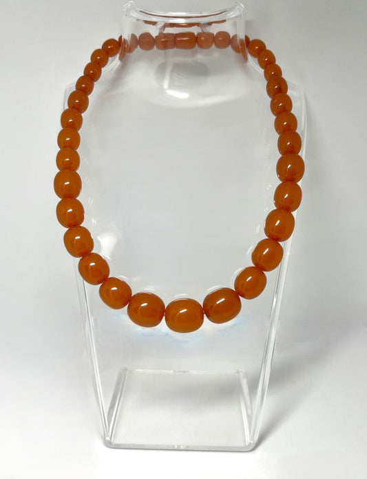 Antike Honigbernstein-Kette 