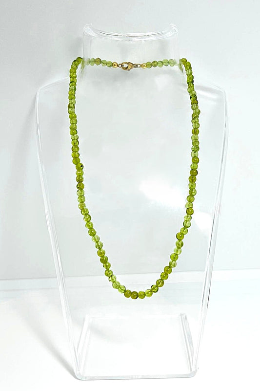 Peridot Kette 925 Silber vergoldet 