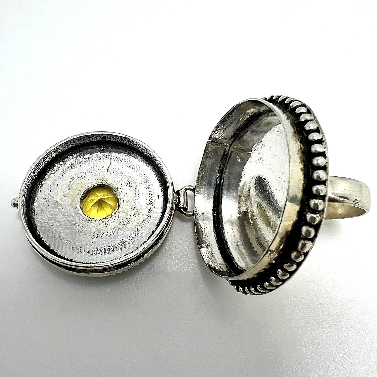 Vintage-Giftring aus 925er Silber