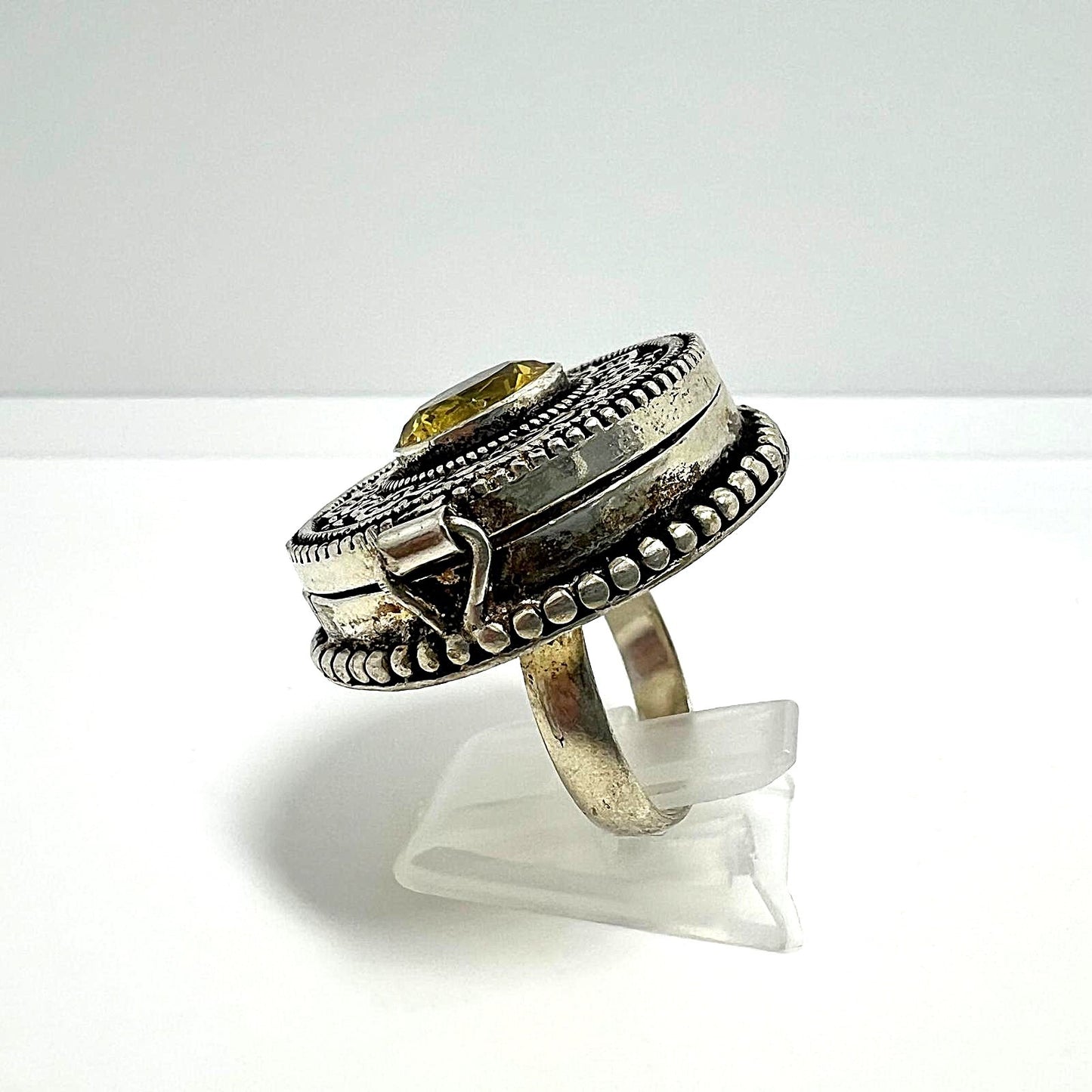 Vintage-Giftring aus 925er Silber