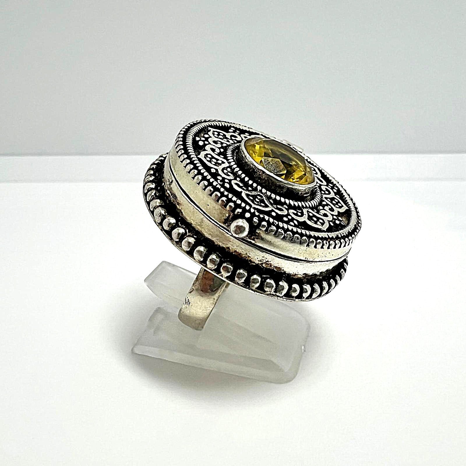 Vintage-Giftring aus 925er Silber