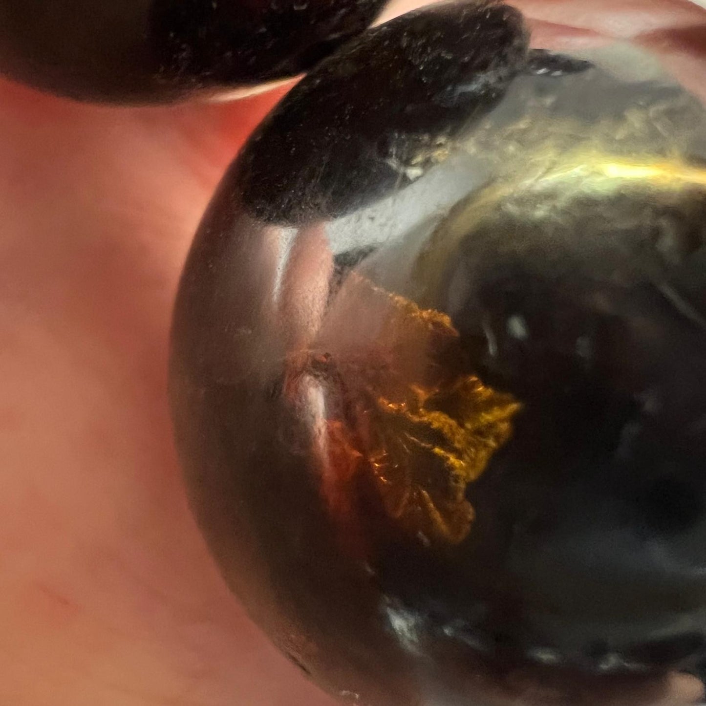 Schwarze Bernstein-Kette (Amber) – 140 g 