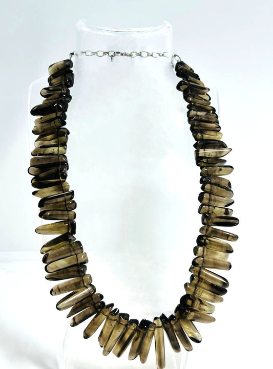Rauchquarz Edelstein Collier 