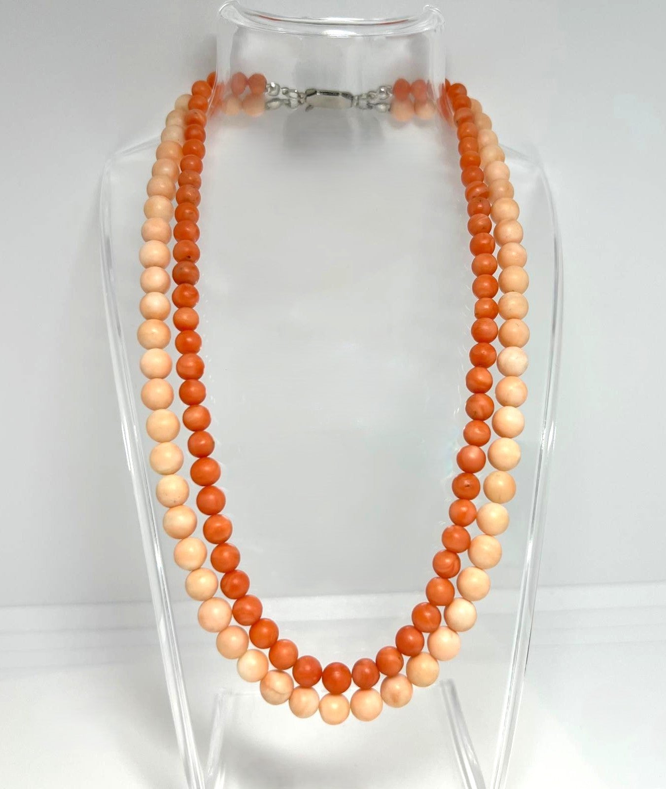  Coral Necklace 2-reihig 