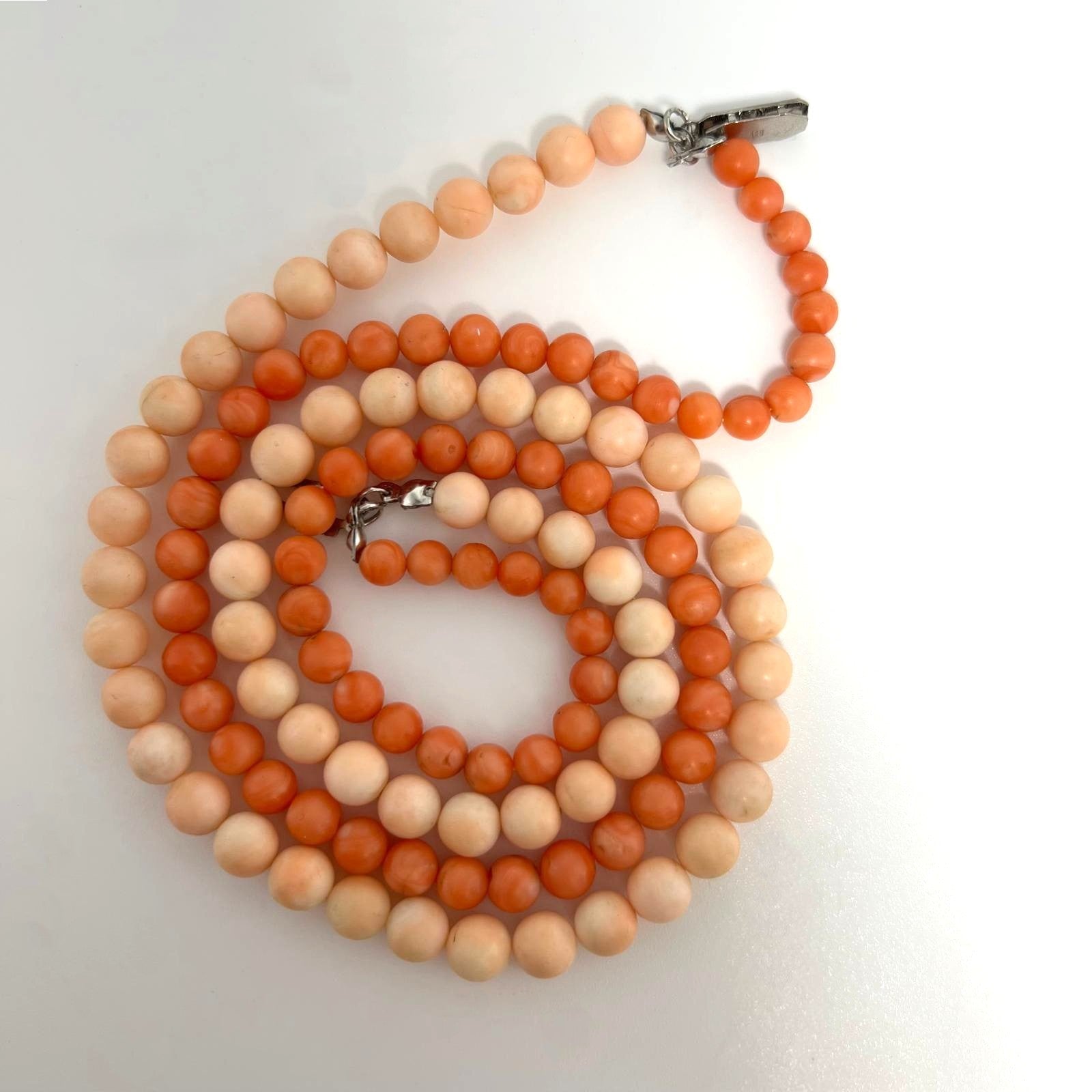  Coral Necklace 2-reihig 