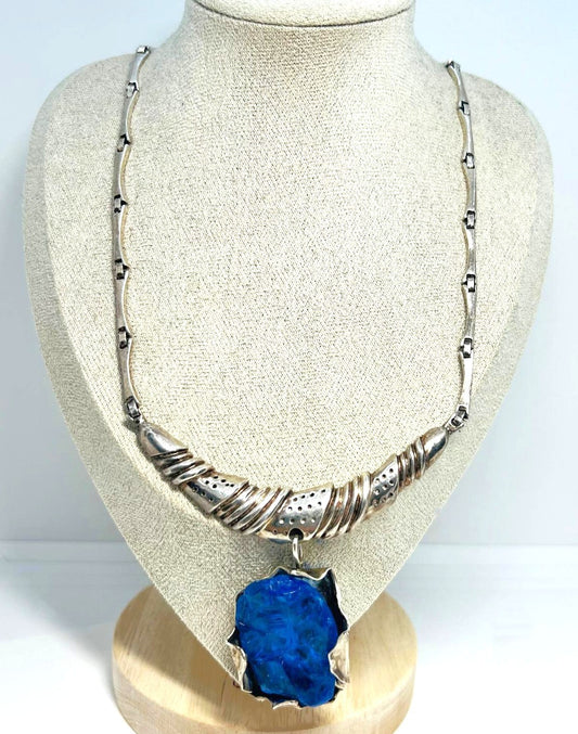 Unikat Vintage Designerkette 950 Silber