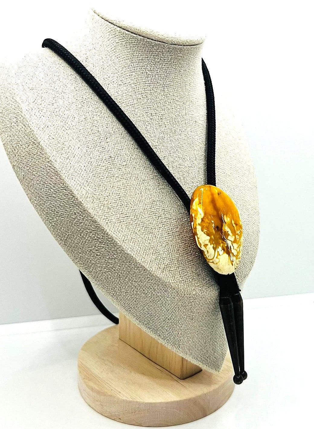 Bolo Tie Naturbernstein Western Cowboy Kette