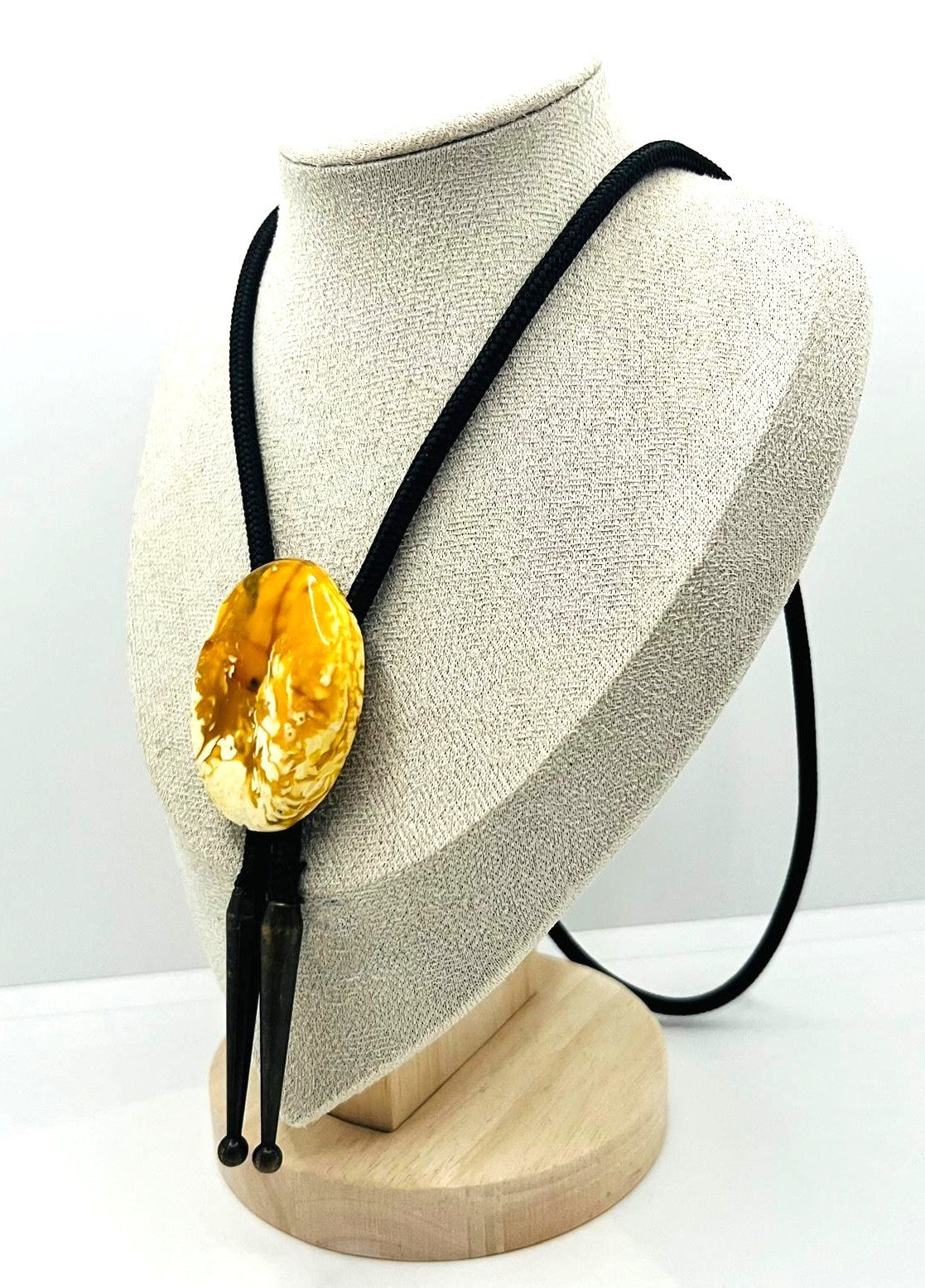 Bolo Tie Naturbernstein Western Cowboy Kette