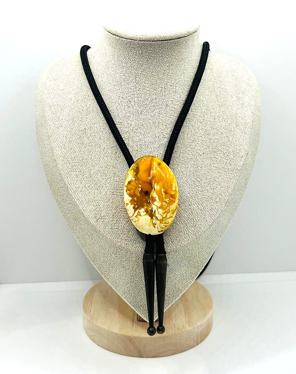 Bolo Tie Naturbernstein Western Cowboy Kette