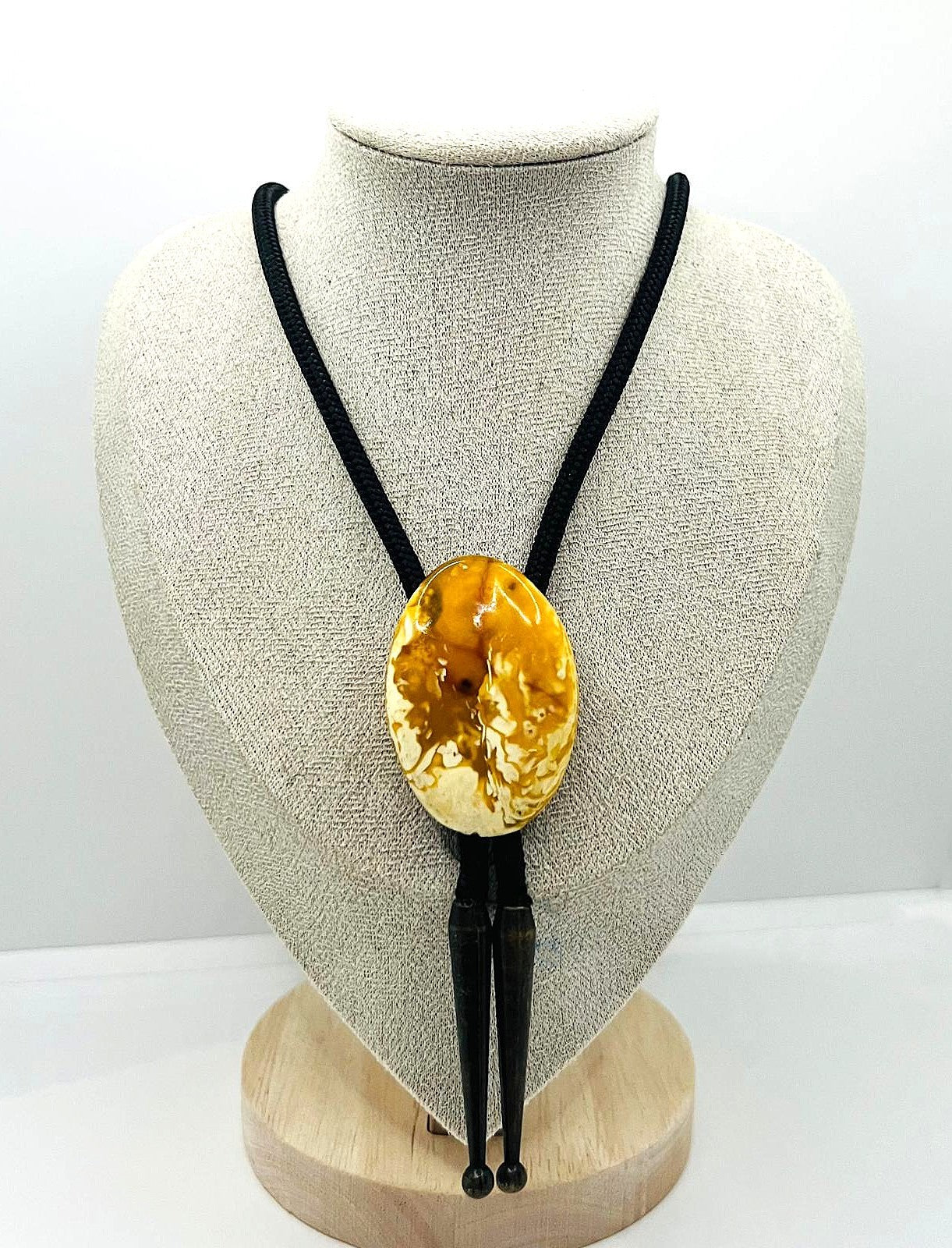 Bolo Tie Naturbernstein Western Cowboy Kette