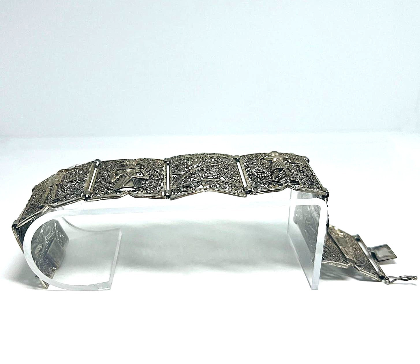 Massives Art-Déco Silberarmband 835