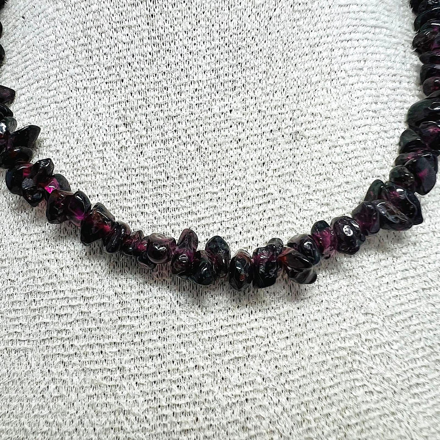 Echte Granat Splitterkette aus Böhmen 