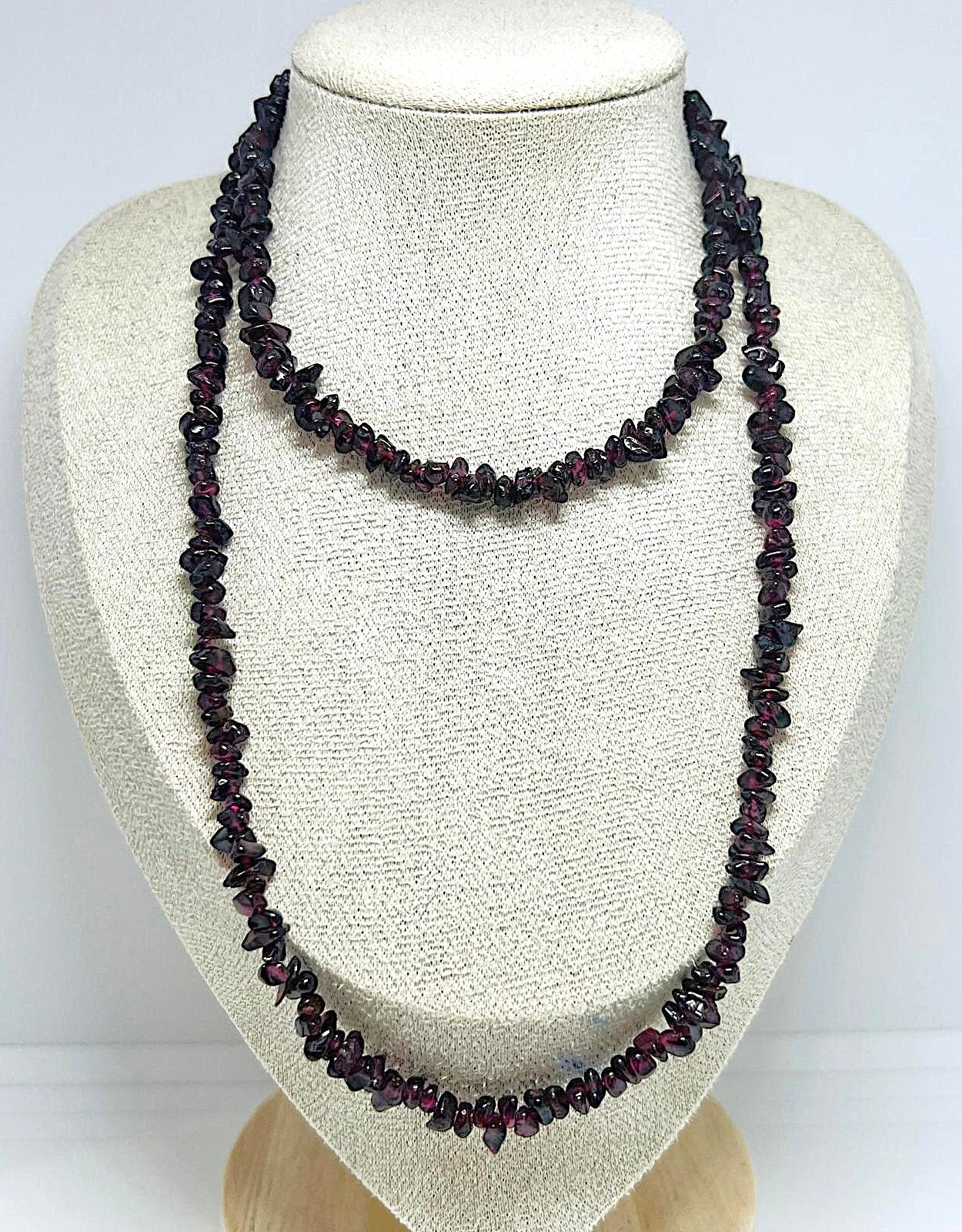 Echte Granat Splitterkette aus Böhmen 