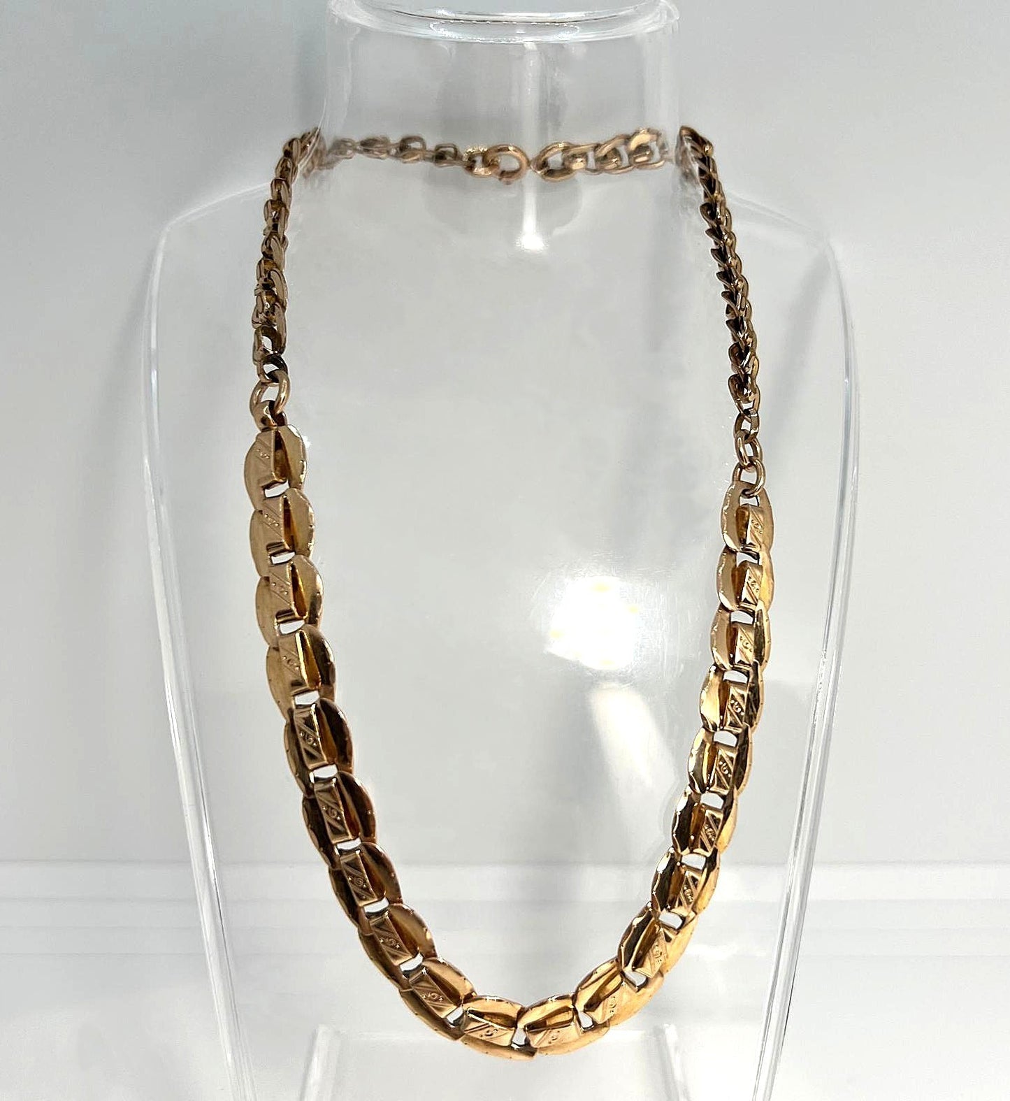 Antike Biedermeier Kette Tombak 