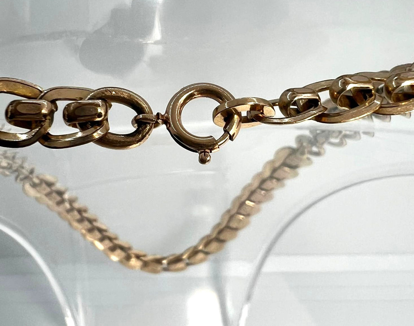 Antike Biedermeier Kette Tombak 