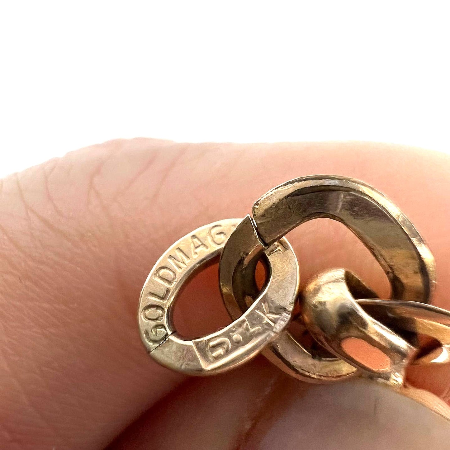 Antike Biedermeier Kette Tombak 