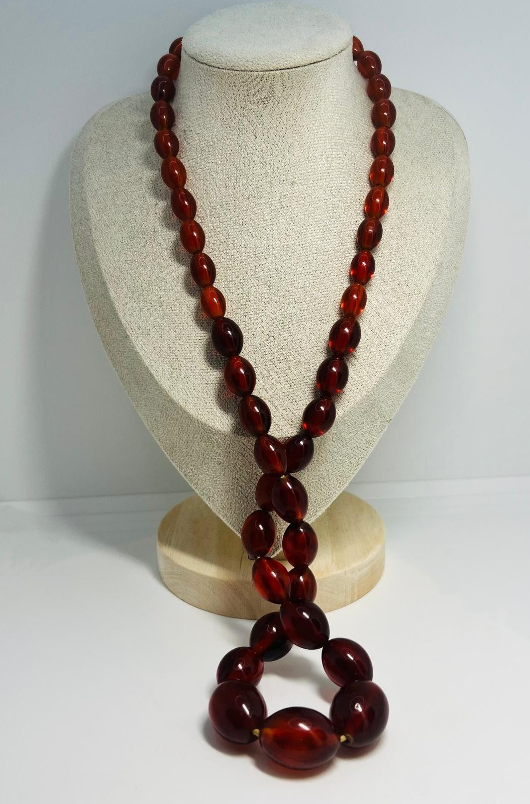 Antique Cognac Amber Necklace
