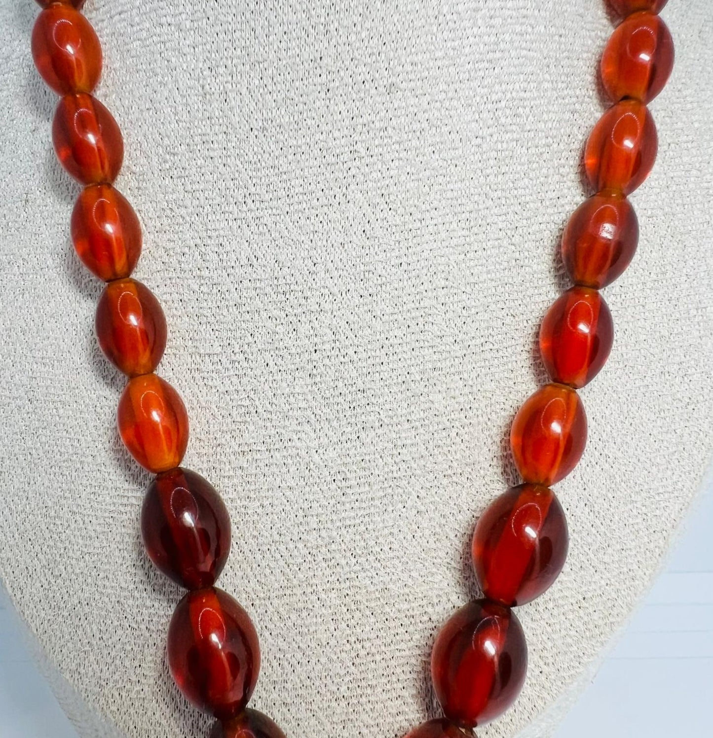 Antique Cognac Amber Necklace