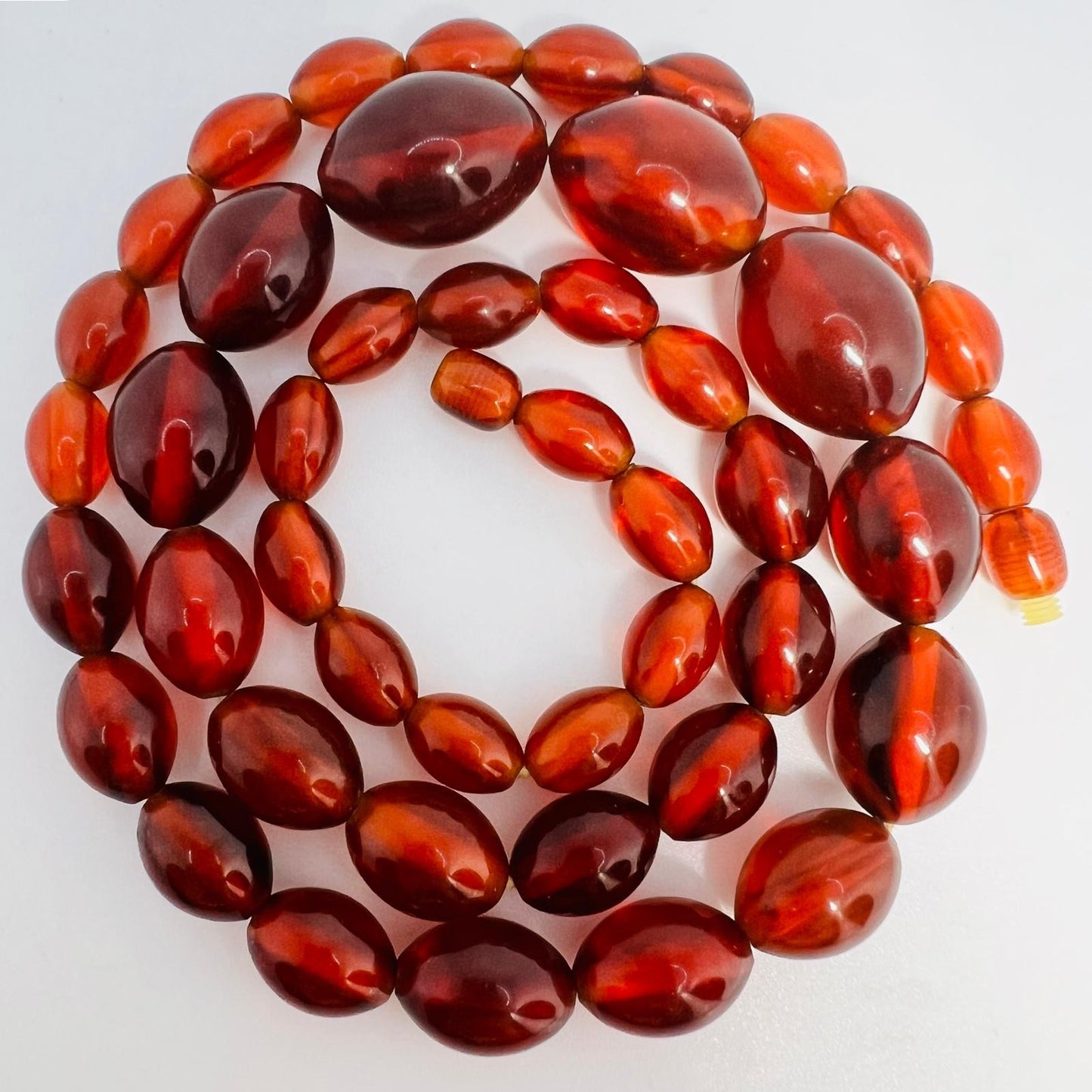 Antique Cognac Amber Necklace
