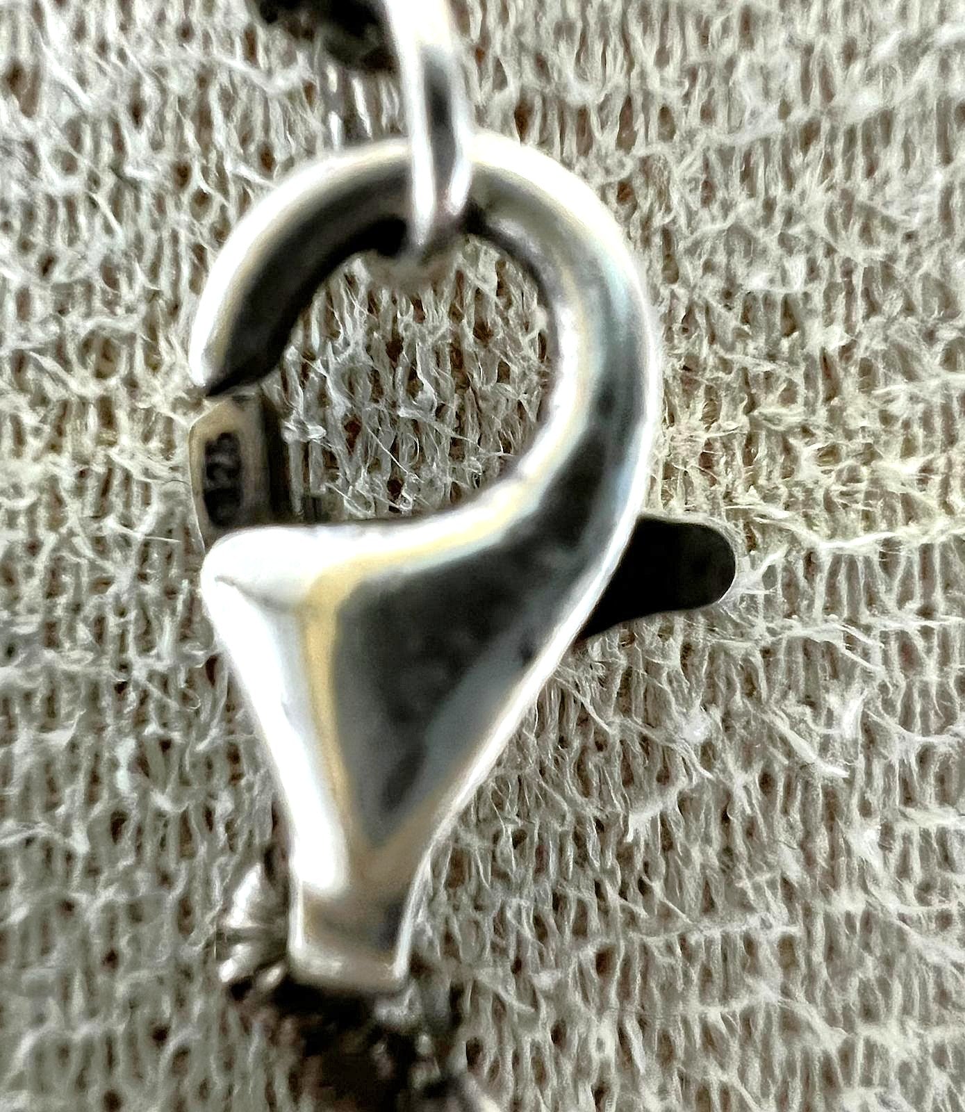 Minimalistische 925 Silber Perlenkette 