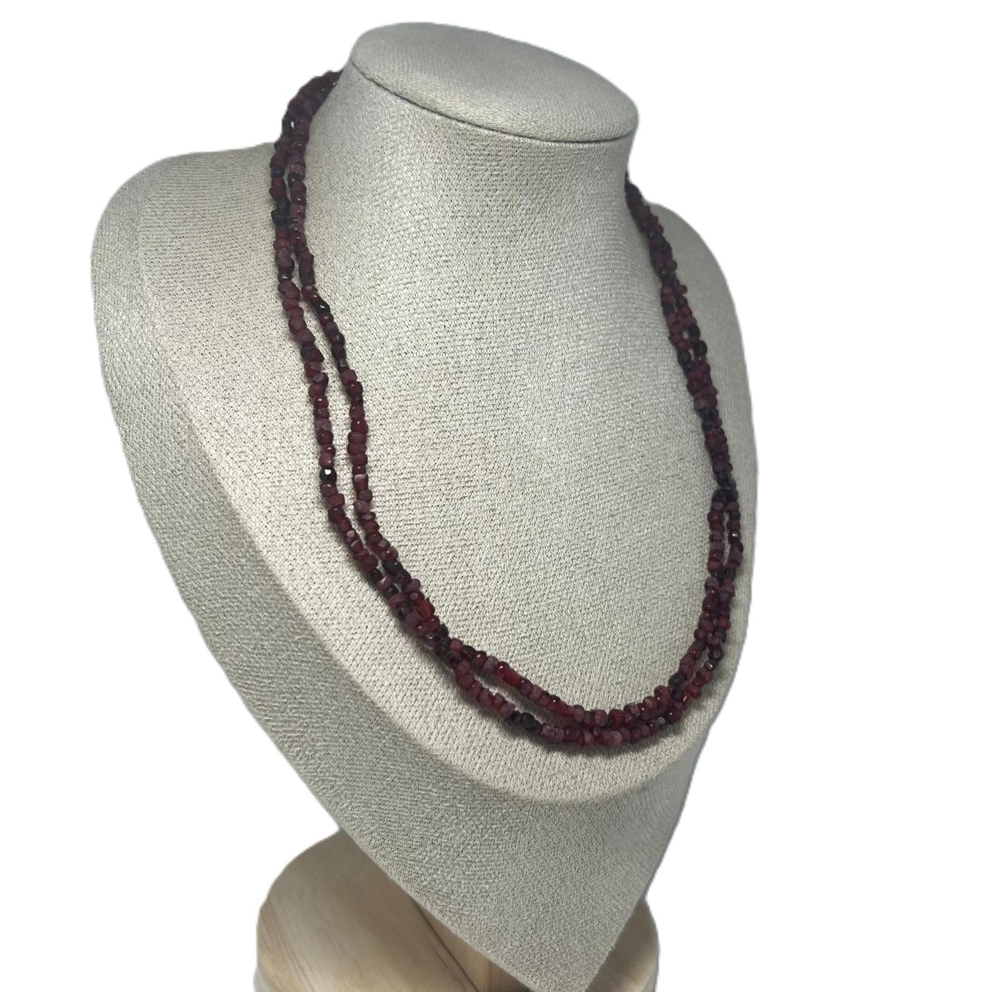 Vintage Granat Edelsteinkette 