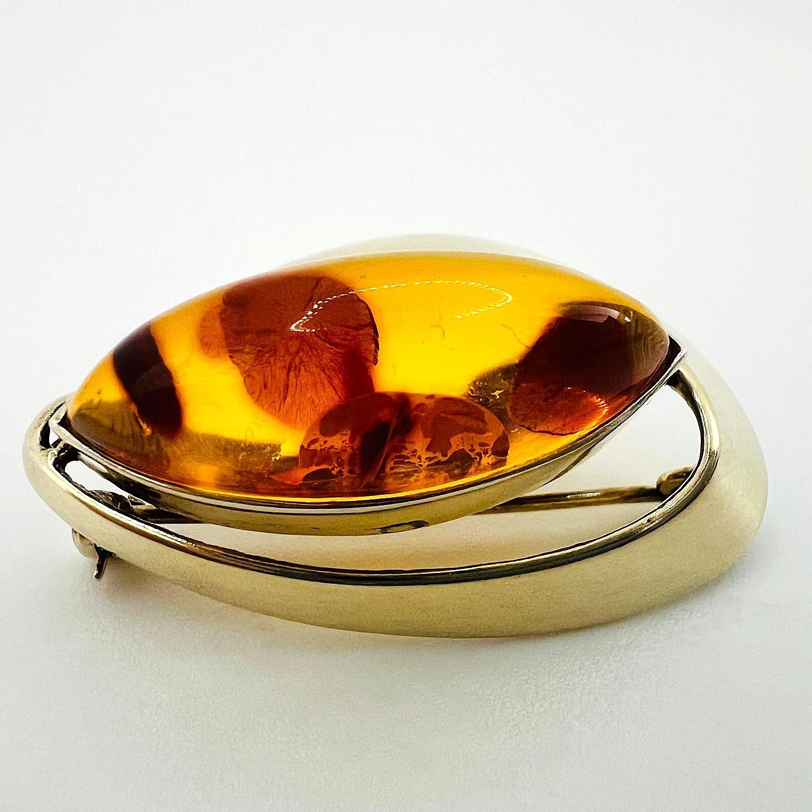Elegante 935er Silber-Brosche Anhänger