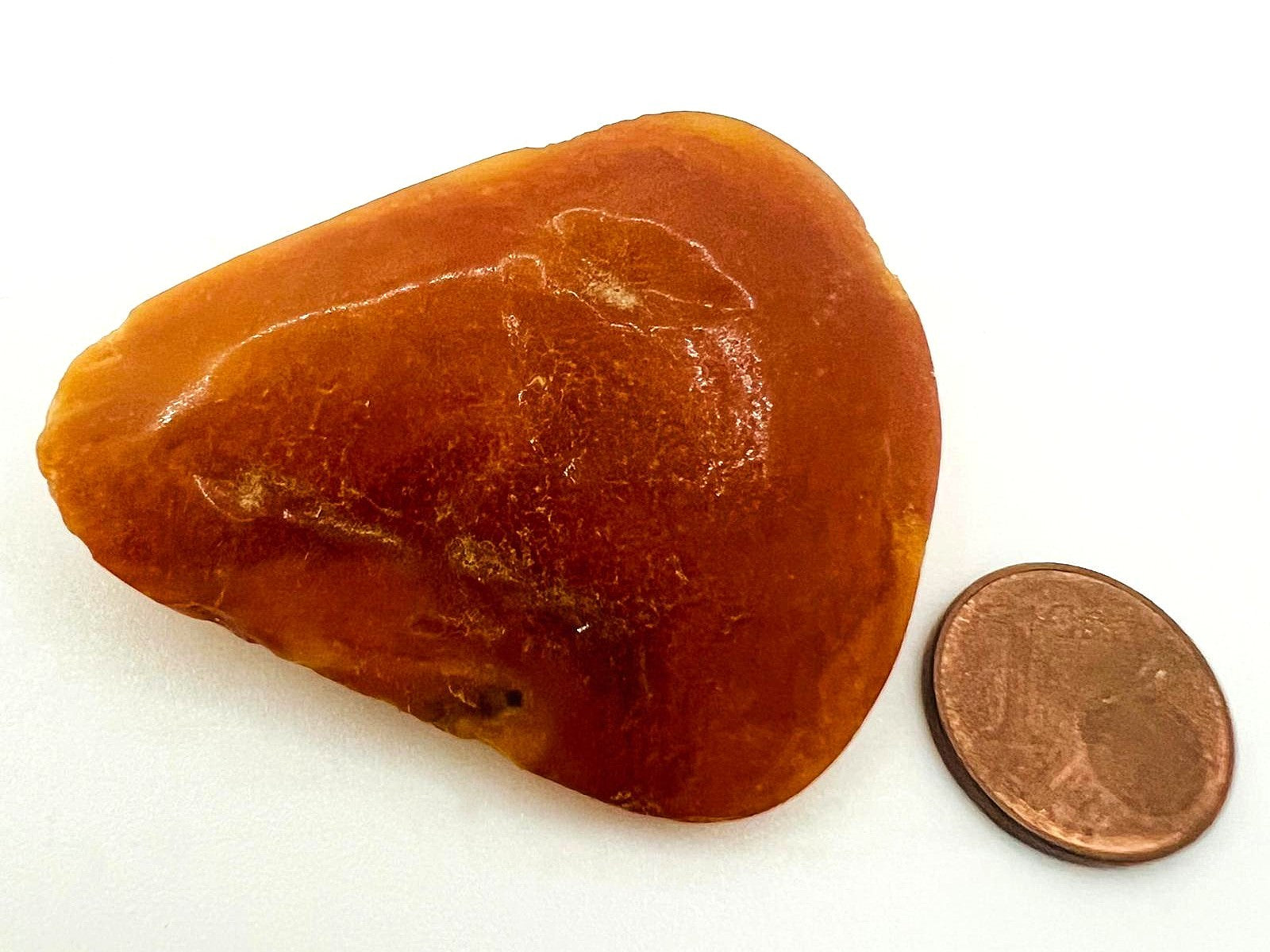 Antike Butterscotch-Bernstein-Brosche 
