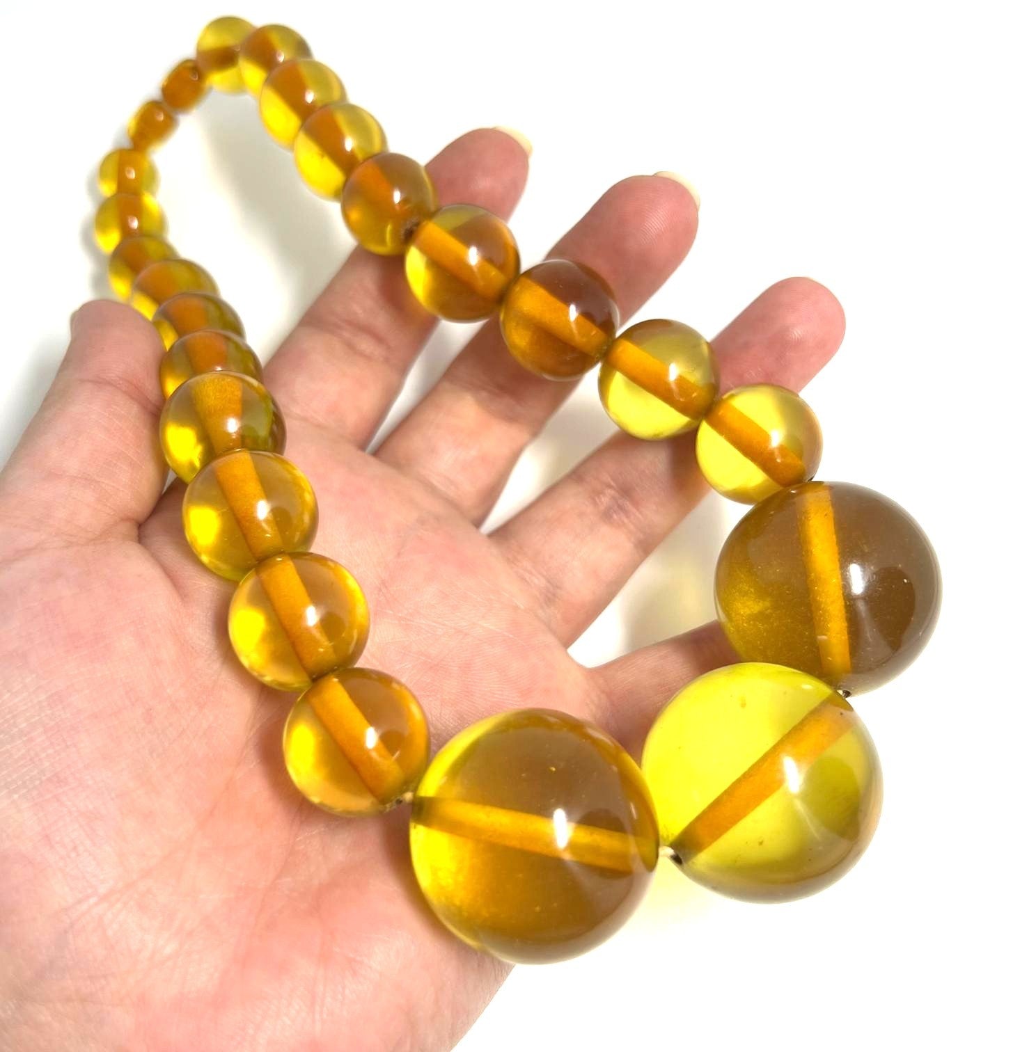 Seltene Vintage Bernstein-Kette