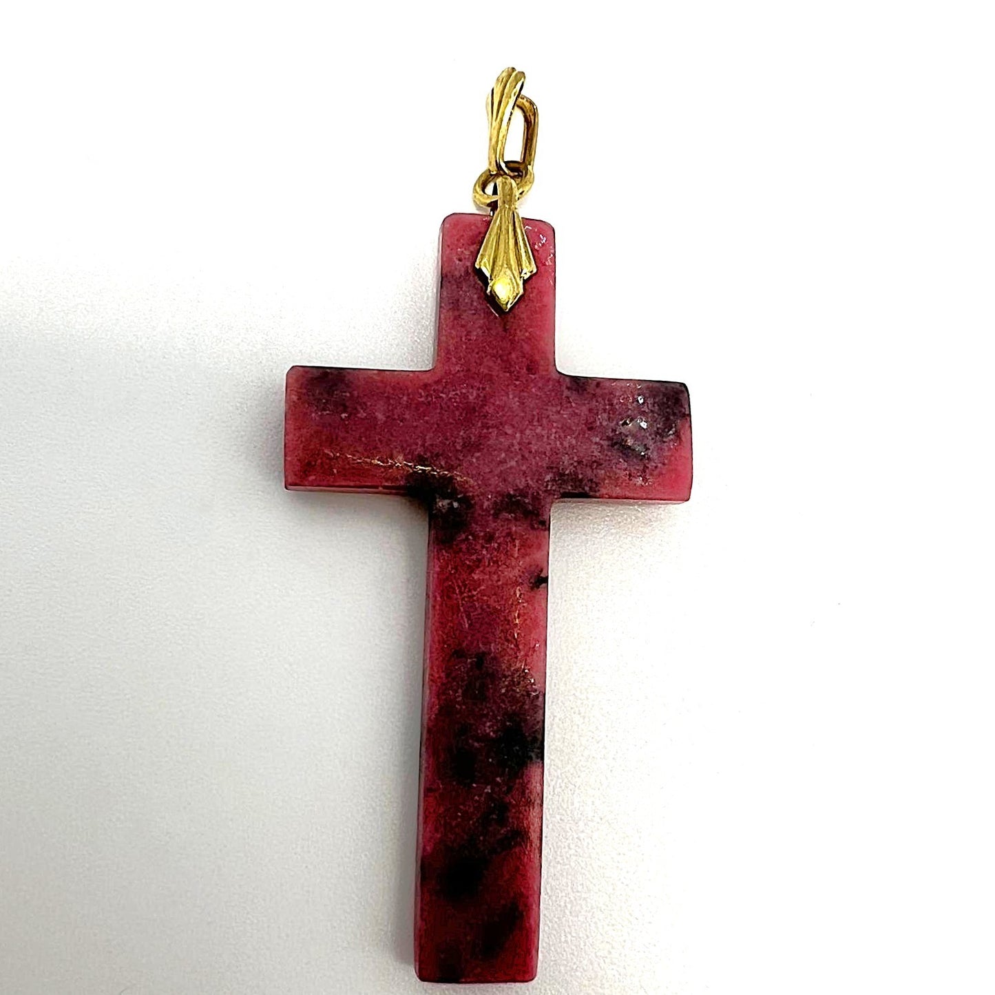 Rodonit Kreuz Anhänger
